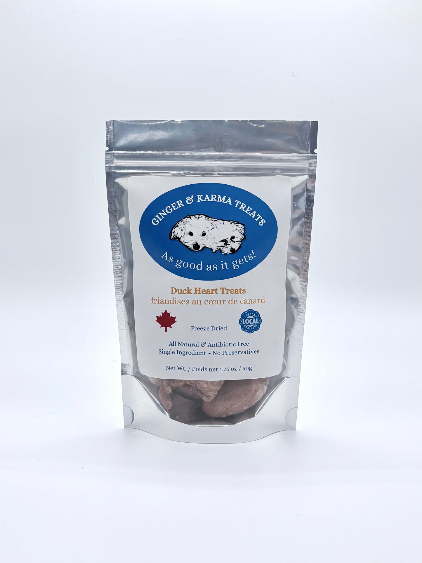 Freeze Dried Duck Heart 50g