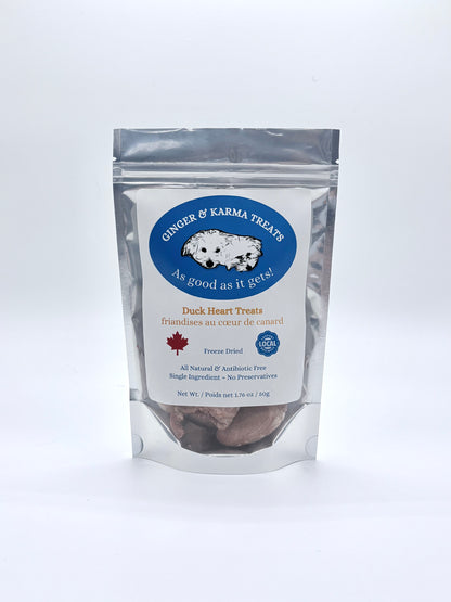 Freeze Dried Duck Heart 50g